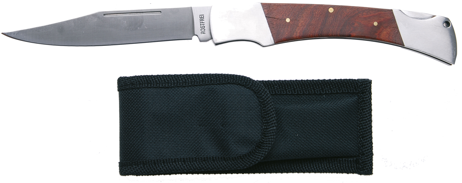 Taschenmesser 240mm KraftmannTaschenmesser mit Holzgriff Taschen Messer 