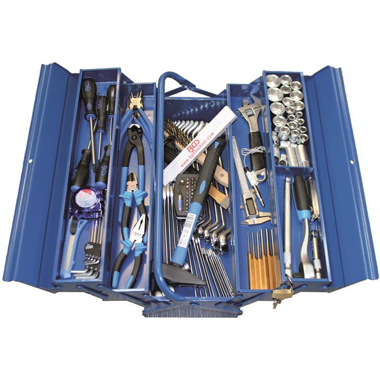 Metall-Werkzeugkoffer inkl. Werkzeug-Sortiment | 137-tlg. | Toolking GmbH -  Werkzeuge, Werkzeugbedarf und Werkstatteinrichtungen